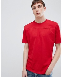 Мужская красная футболка с круглым вырезом от Selected Homme