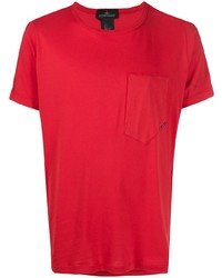 Мужская красная футболка с круглым вырезом от Stone Island Shadow Project
