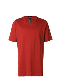 Мужская красная футболка с круглым вырезом от Stone Island Shadow Project