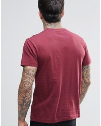 Мужская красная футболка с круглым вырезом от Bellfield