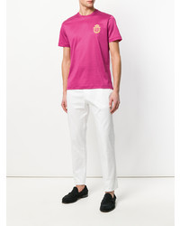 Мужская красная футболка с круглым вырезом от Billionaire