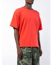 Мужская красная футболка с круглым вырезом от Off-White