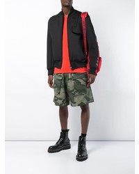 Мужская красная футболка с круглым вырезом от Off-White