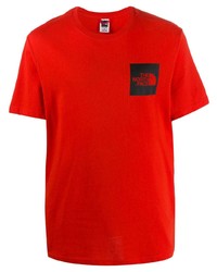 Мужская красная футболка с круглым вырезом от The North Face