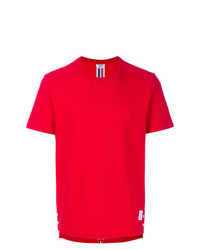 Мужская красная футболка с круглым вырезом от Thom Browne