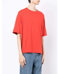 Мужская красная футболка с круглым вырезом от YMC