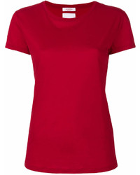 Женская красная футболка с круглым вырезом от Valentino