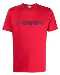 Мужская красная футболка с круглым вырезом от Woolrich