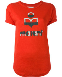 Женская красная футболка с принтом от Etoile Isabel Marant