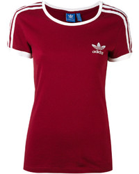 Женская красная футболка от adidas