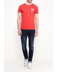 Мужская красная футболка от adidas Originals