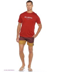 Мужская красная футболка от Billabong