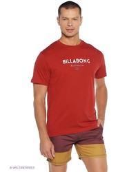 Мужская красная футболка от Billabong