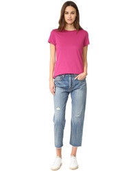 Женская красная футболка от Vince