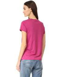 Женская красная футболка от Vince