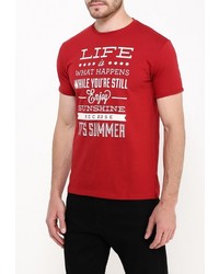 Мужская красная футболка от Bruebeck