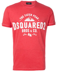 Мужская красная футболка от DSQUARED2