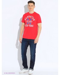 Мужская красная футболка от E-Bound by Earth Bound