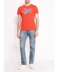 Мужская красная футболка от Frank NY