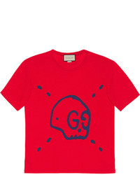 Женская красная футболка от Gucci