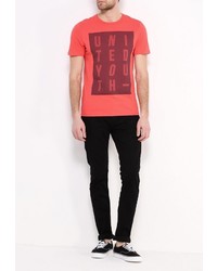 Мужская красная футболка от Jack &amp; Jones