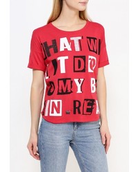 Женская красная футболка от Jennyfer