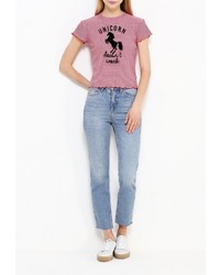 Женская красная футболка от Jennyfer