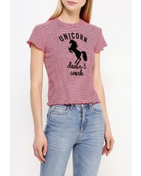 Женская красная футболка от Jennyfer