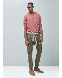 Мужская красная футболка от Mango Man