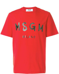 Мужская красная футболка от MSGM