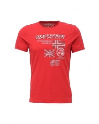 Мужская красная футболка от Napapijri