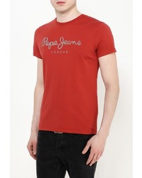 Мужская красная футболка от Pepe Jeans