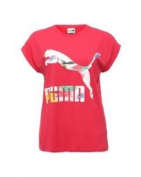 Женская красная футболка от Puma