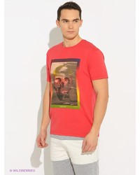 Мужская красная футболка от Quiksilver