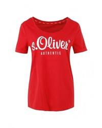 Женская красная футболка от s.Oliver
