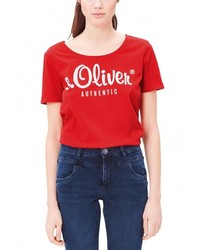 Женская красная футболка от s.Oliver