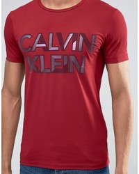 Мужская красная футболка от Calvin Klein Jeans