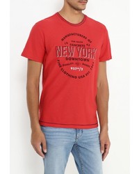 Мужская красная футболка от Tom Tailor