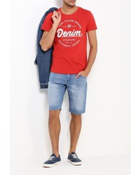 Мужская красная футболка от Tom Tailor Denim