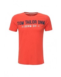 Мужская красная футболка от Tom Tailor Denim