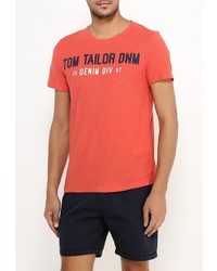 Мужская красная футболка от Tom Tailor Denim