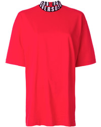Женская красная футболка от Versus