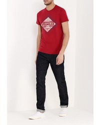 Мужская красная футболка от Wrangler