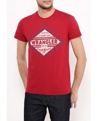 Мужская красная футболка от Wrangler