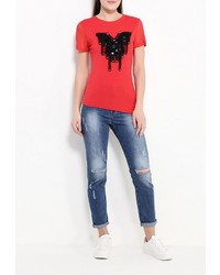 Женская красная футболка от Zeza