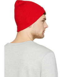 Мужская красная шапка от Ami