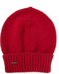 Женская красная шапка от Dsquared2