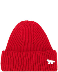 Мужская красная шапка от MAISON KITSUNÉ