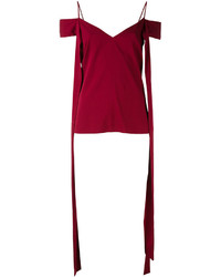Красная шелковая блузка от Ellery