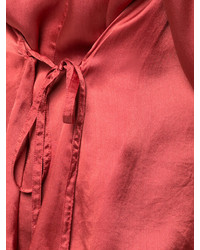 Красная шелковая блузка от Ann Demeulemeester